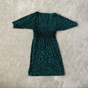 EUC Women’s Just..Taylor Green and Black Dress!